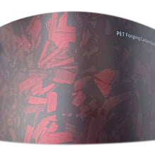 PET Ultimate Flat Forged Carbon Red Vinyl Wrap
