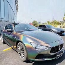 PET Gloss Iridescent Laser Grey Vinyl Wrap