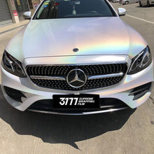 PET Gloss Iridescent Laser White Vinyl Wrap