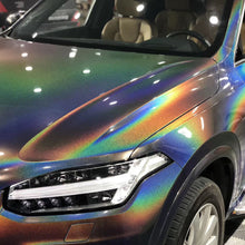 PET Gloss Rainbow Laser 3D Dark Grey Vinyl Wrap