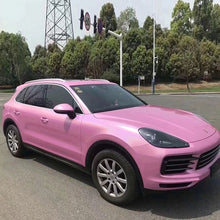 PET Gloss Iridescent Laser Pink Vinyl Wrap