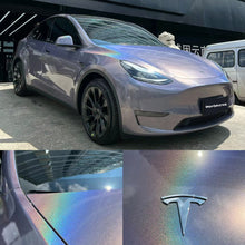 Gloss Iridescent Laser Brown Grey Vehicle Wrap