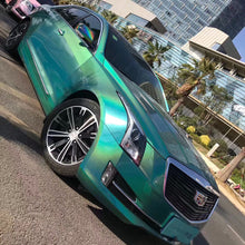 PET Gloss Iridescent Laser Green Vinyl Wrap