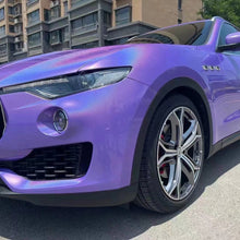 PET Gloss Iridescent Laser Light Purple Vinyl Wrap