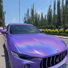 PET Gloss Iridescent Laser Light Purple Vinyl Wrap