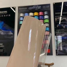 PET Glossy Crystal Shine Latte Vinyl Wrap