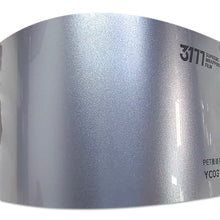 PET Metallic Fleuret Silver Vinyl Wrap