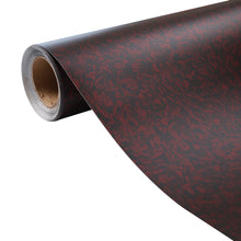 PET Ultimate Flat Forged Carbon Red Vinyl Wrap