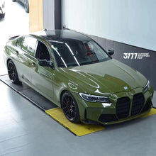 PET Glossy Crystal Fighting Green Vinyl Wrap