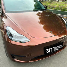 PET Liquid Coffee Brown Vinyl Wrap
