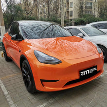 PET Metallic Racing Golden Orange Vinyl Wrap