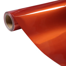 PET Metallic Gulf Orange Vinyl Wrap