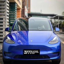 PET Metallic Portimand Blue Vinyl Wrap