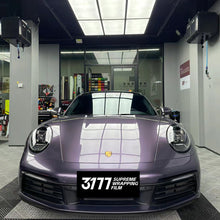 PET Metallic Violet Grey Vinyl Wrap