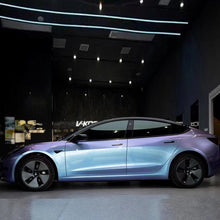 PET Metal Grey Purple Vinyl Wrap