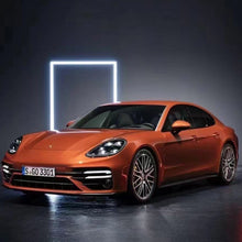 PET Metallic Gulf Orange Vinyl Wrap