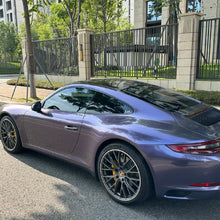 PET Metallic Violet Grey Vinyl Wrap