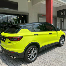 PET Satin Metallic Fluorescence Yellow Vinyl Wrap