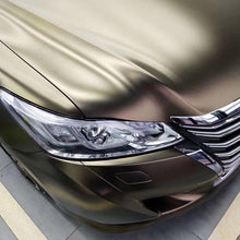 PET Satin Metallic Coffee Brown Vinyl Wrap