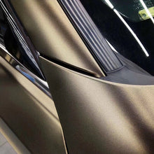 PET Satin Metallic Coffee Brown Vinyl Wrap