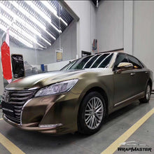 PET Satin Metallic Coffee Brown Vinyl Wrap