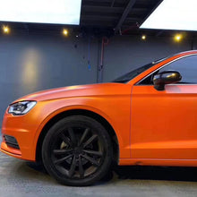 PET Satin Metallic Orange Color Vinyl Wrap