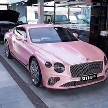 PET Satin Metallic Cherry Pink Vinyl Wrap