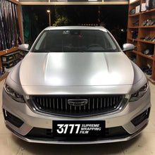 PET Satin Metallic Silver Vinyl Wrap