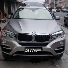 PET Satin Metallic Titanium Grey Vinyl Wrap