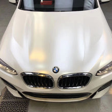 PET Satin Metallic White Vinyl Wrap