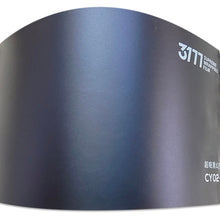 PET Ultra Matte Black Blue Vinyl Wrap