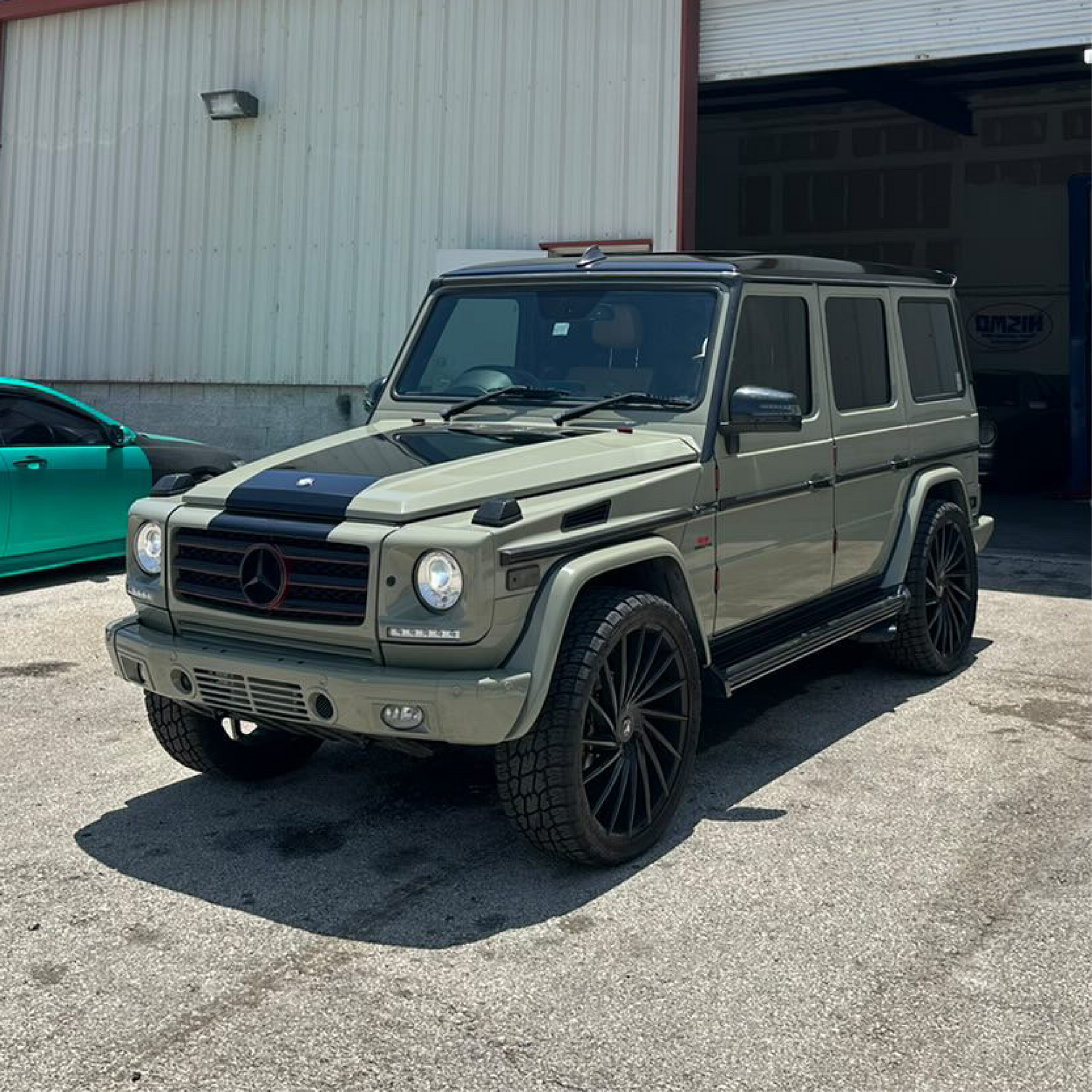 60" Gloss Khaki Green Vinyl Car Wrap