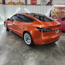 60" Gloss Lava Orange Metallic Vinyl Car Wrap