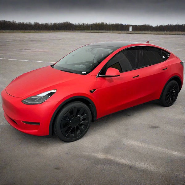 60" Matte Carmine Red Vinyl Car Wrap