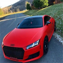 60" Matte Carmine Red Vinyl Car Wrap