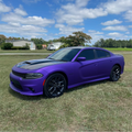 60" Satin Passion Purple Aluminum Vinyl Car Wrap