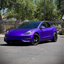 60" Satin Passion Purple Aluminum Vinyl Car Wrap