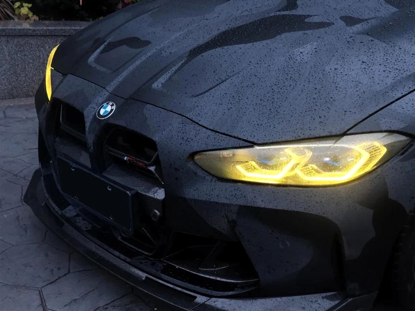 ArmorHue TPU photochromic headlight tint on premium vehicle lighting