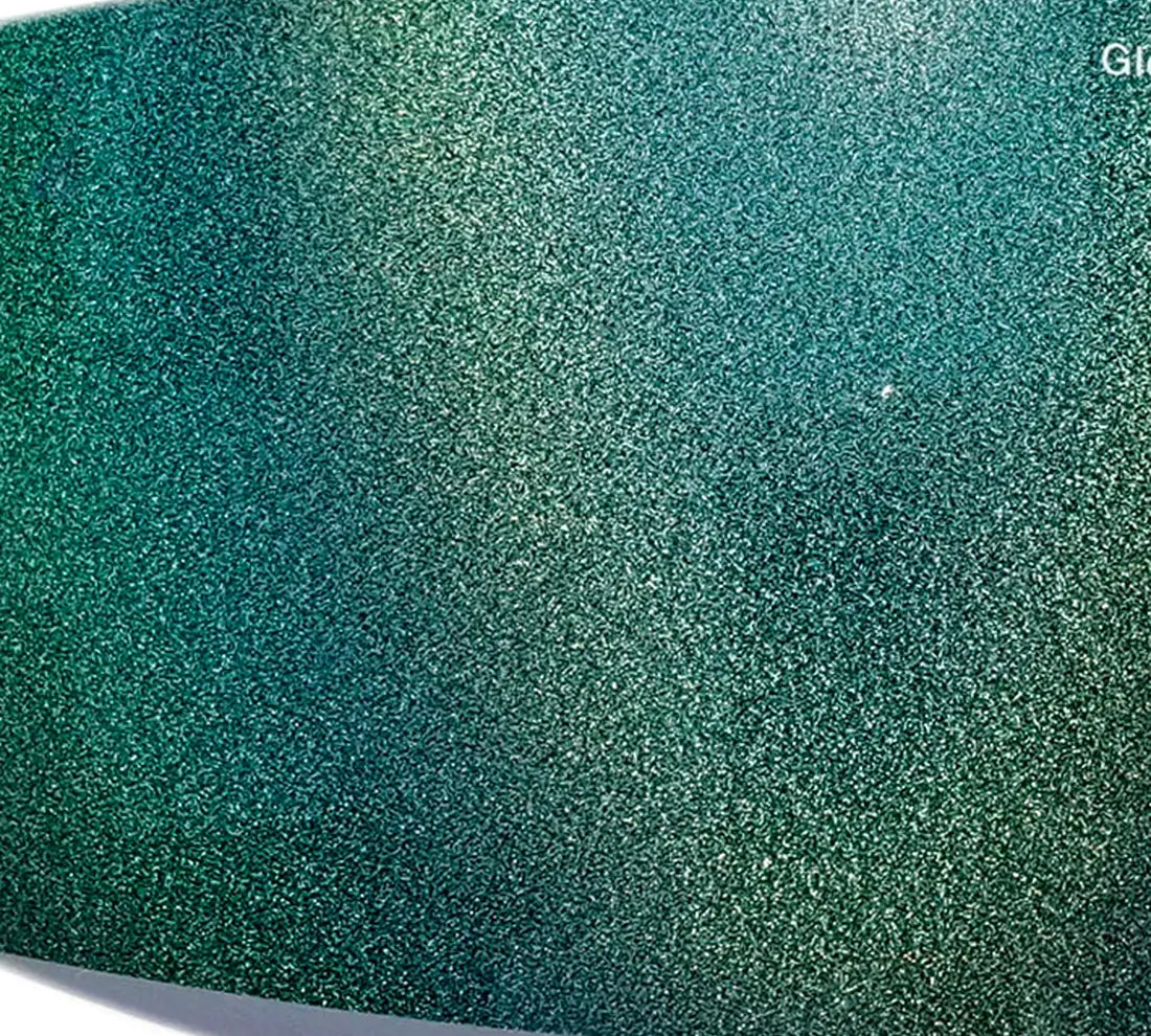 PET Gloss Iridescent Laser Green Vinyl Wrap