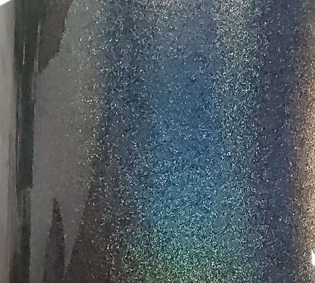 PET Gloss Iridescent Laser Grey Vinyl Wrap