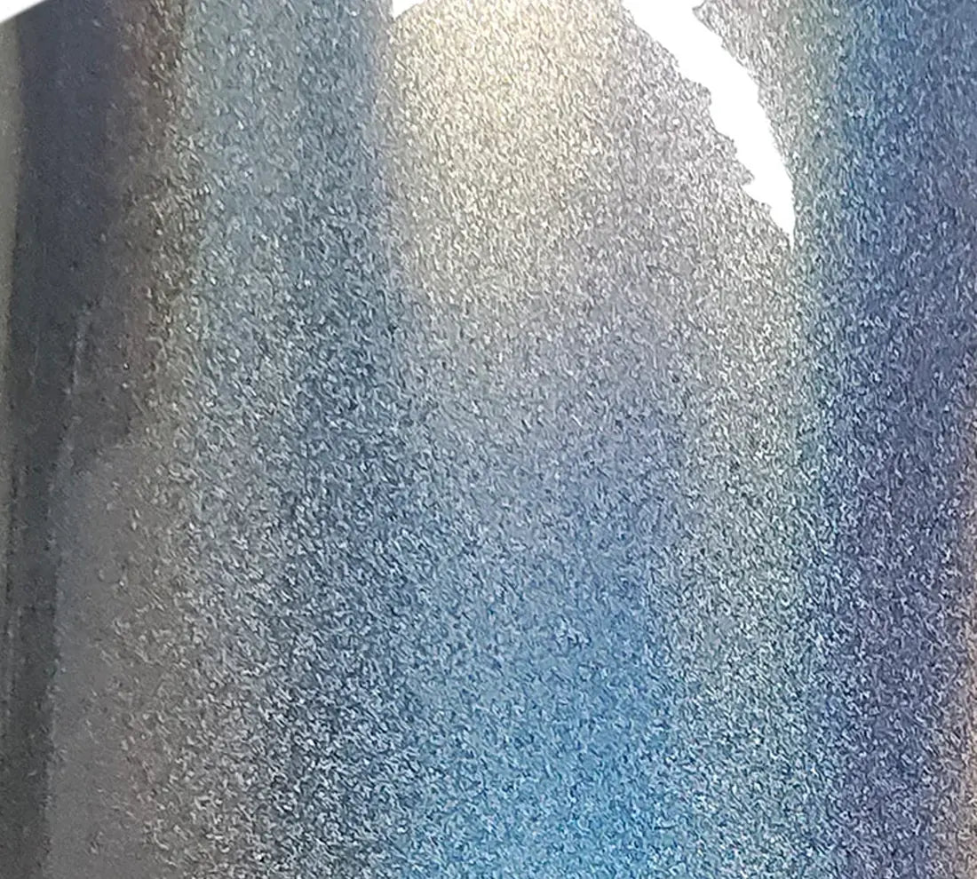 PET Gloss Iridescent Laser Silver Car Vinyl Wrap