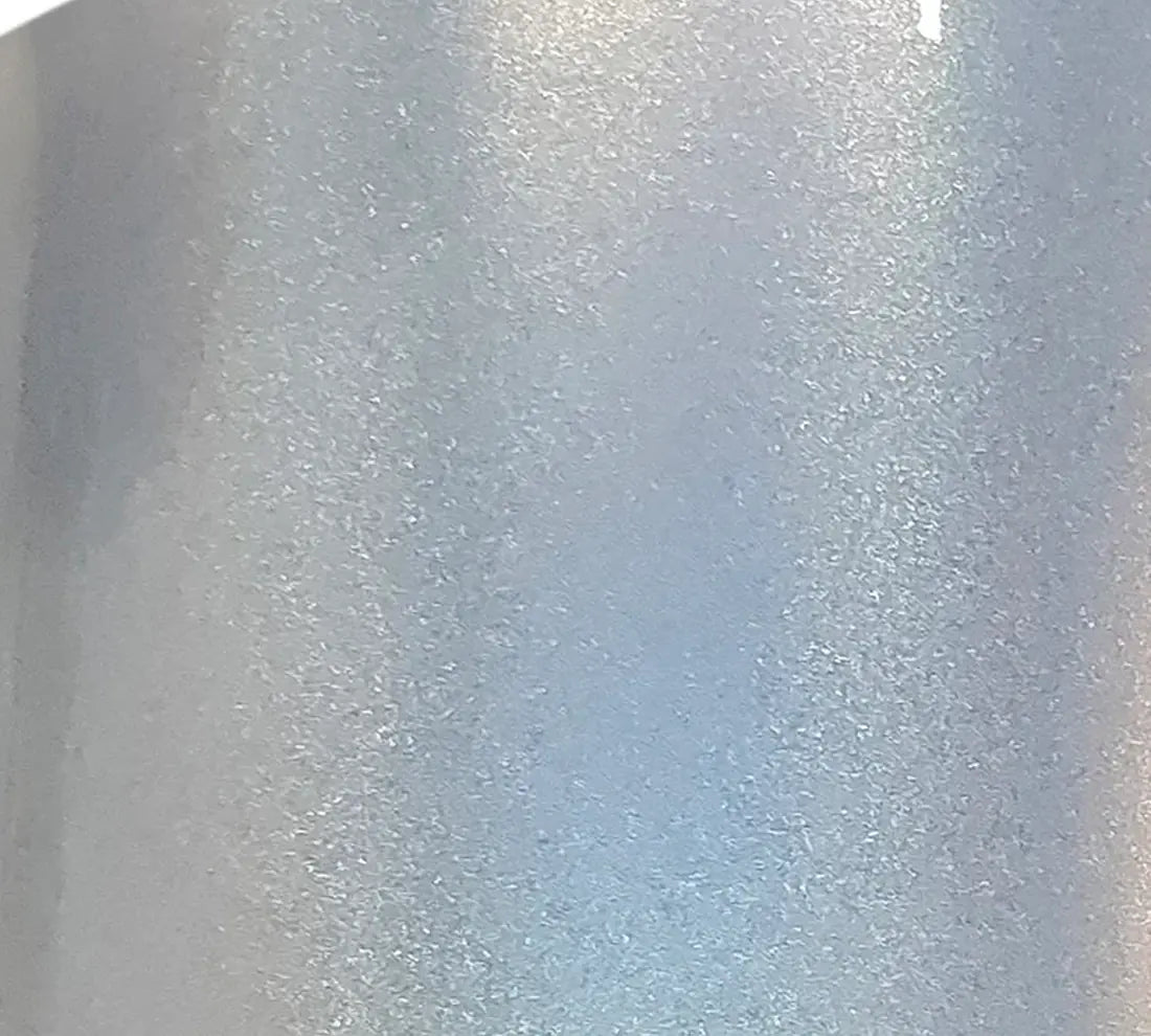 PET Gloss Iridescent Laser White Vinyl Wrap