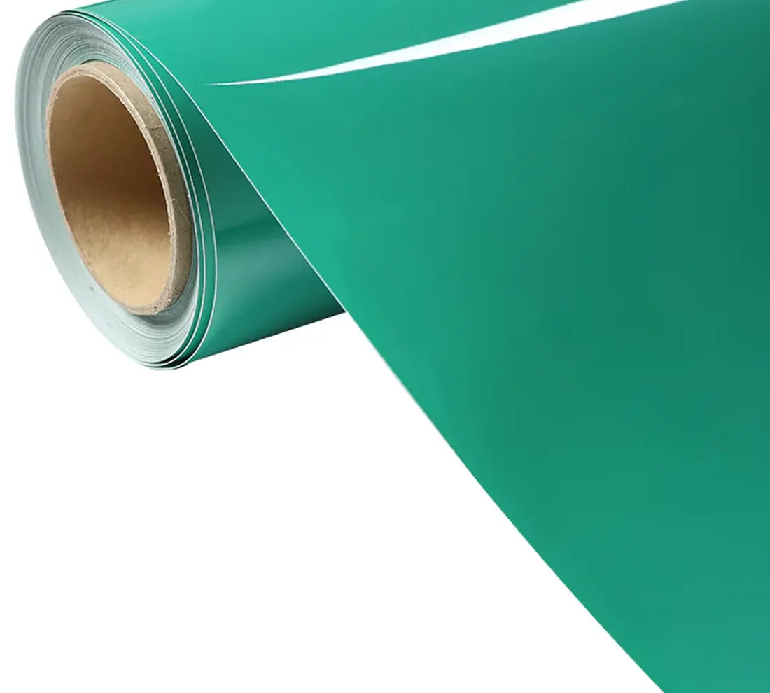 PET Crystal Vintage Green Vinyl Wrap