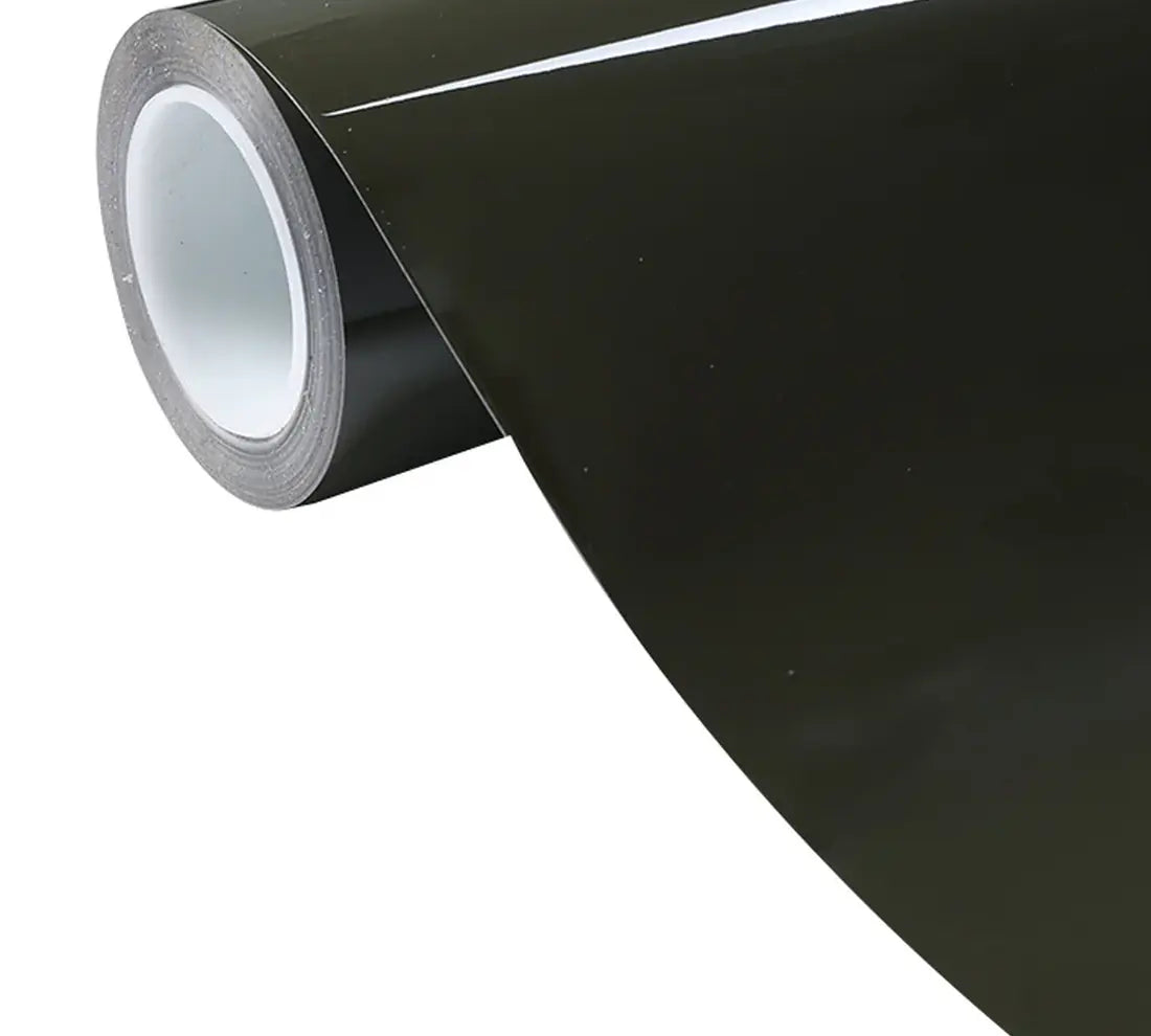 PET Gloss Crystal Black Olive Vinyl Wrap