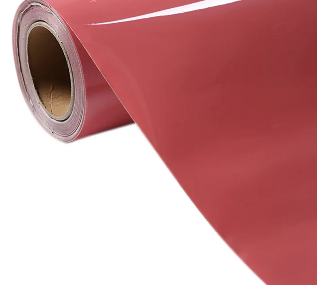 PET Glossy crystal Morganite Red Vinyl Wrap