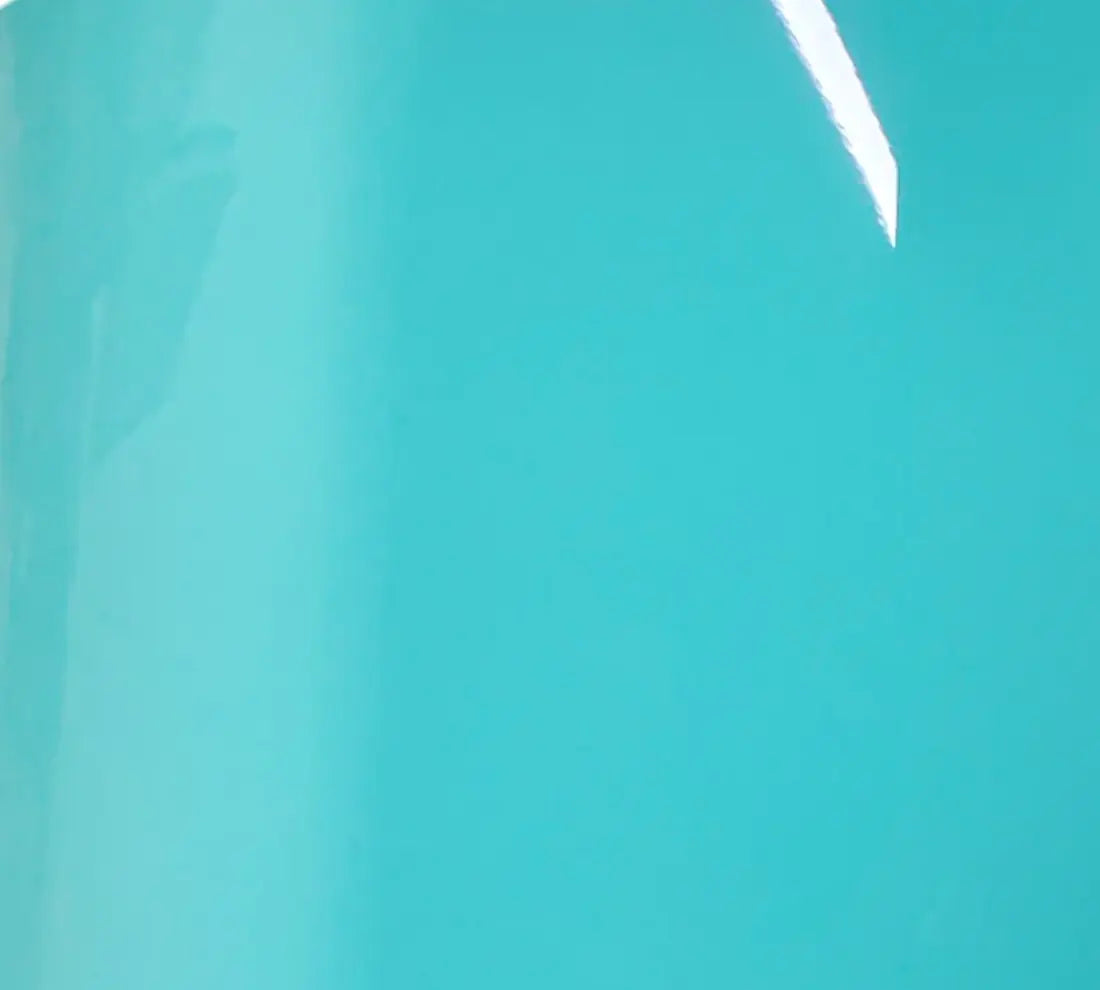 PET Glossy Crystal Tiffany Blue Vinyl Wrap