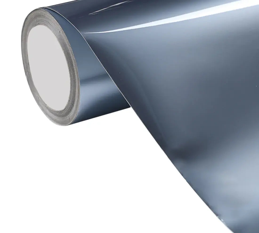 PET Liquid Metallic Grey Silver Vinyl Wrap
