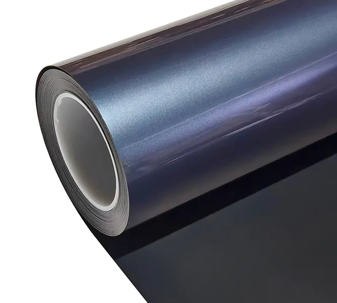PET Metal Grey Purple Vinyl Wrap
