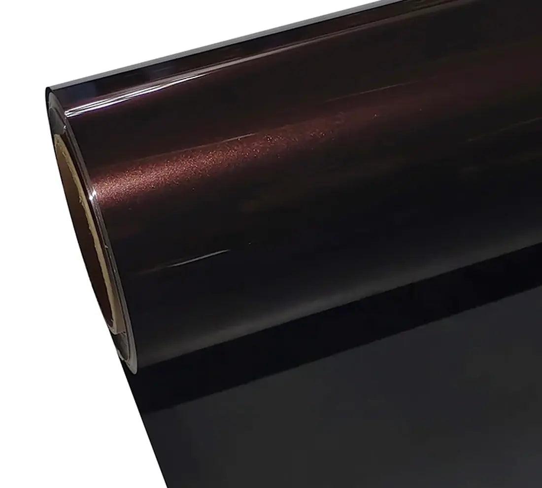 PET Metallic Mahogany Red Vinyl Wrap