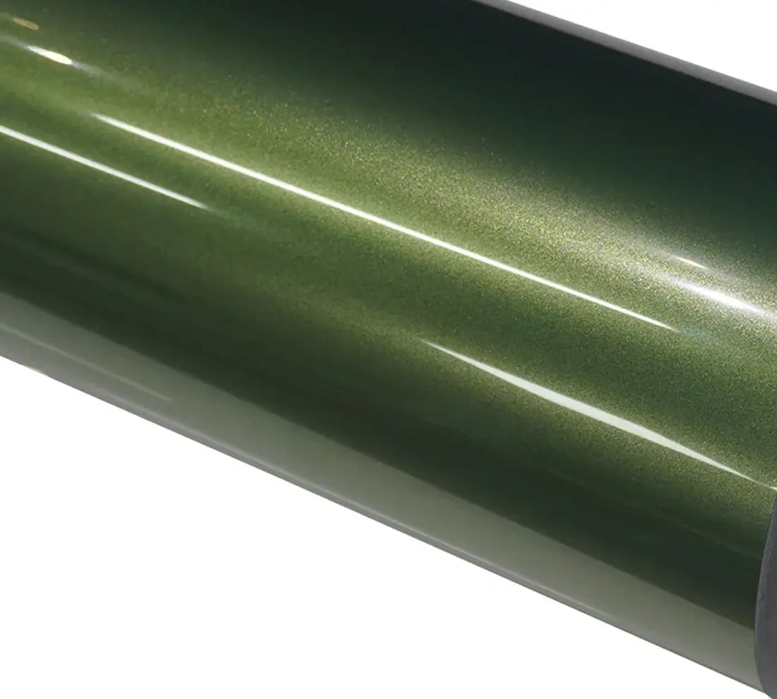 PET Metallic Mamba Green Vinyl Wrap